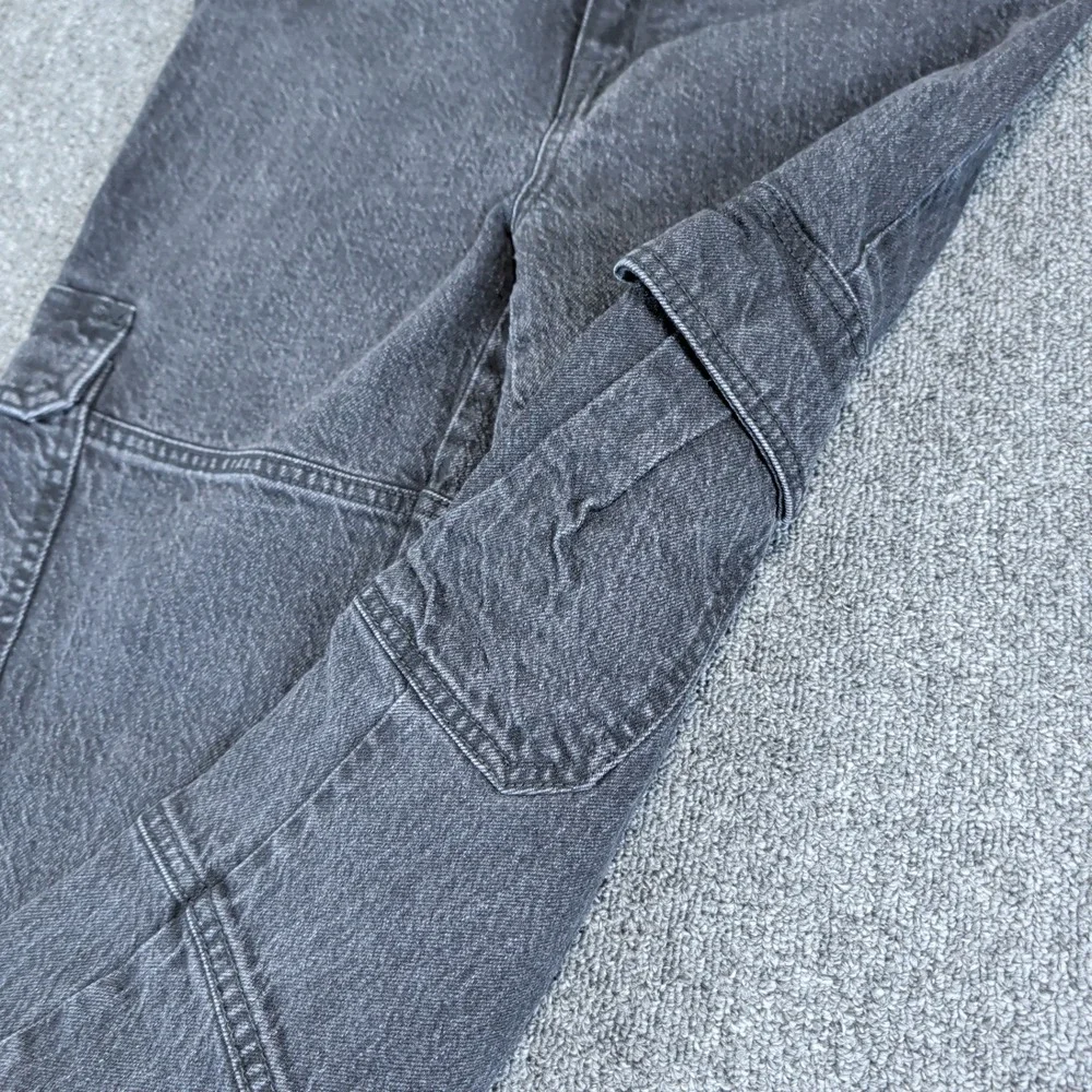 Isabel by Ingrid & Isabel 90s Straight Maternity Cargo Jeans Womens 2 Black